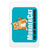 Funny Murder Cat-Magnet Magnet (Vertikal)