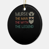 Funny Murse Male Nurse RN LPN CNA Keramik Ornament (Links)