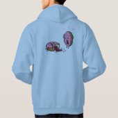 Funny Murted Doughnut Cartoon Hoodie (Rückseite)