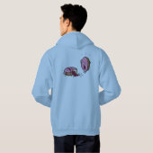 Funny Murted Doughnut Cartoon Hoodie (Schwarz voll)