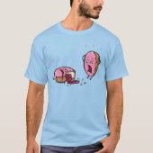 Funny Murted Doughnut Cartoon T-Shirt (Vorderseite)