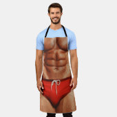 Funny Muscle Man Apron — Novelty Kitchen Apron for Schürze (Getragen)