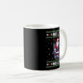 Funny Muscle Santa Lifting Ugly Christmas Sweater Kaffeetasse (VorderseiteRechts)