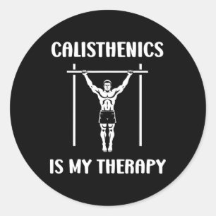 Funny Muscu Streetworkout Sport Workout Einfache R Runder Aufkleber