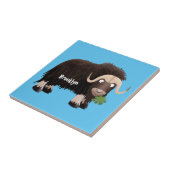 Funny muse ox Cartoon Illustration Fliese (Seite)