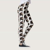 Funny muse ox Cartoon Illustration Leggings (Rechts)