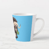 Funny muse ox Cartoon Illustration Milchtasse (Rechts)