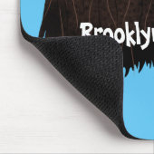 Funny muse ox Cartoon Illustration Mousepad (Ecke)