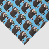 Funny muse ox Cartoon Illustration Seidenpapier (Ausschnitt)