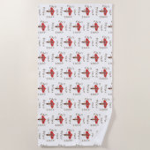 Funny Mushroom Art Strandtuch (Vorderseite)