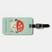 Funny Mushroom Charakter Crazy Gepäckanhänger (Vorderseite horizontal)