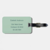 Funny Mushroom Charakter Crazy Gepäckanhänger (Rückseite horizontal)