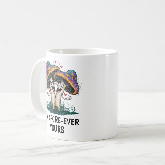 Funny Mushroom Kaffeetasse (Vorderseite Links)