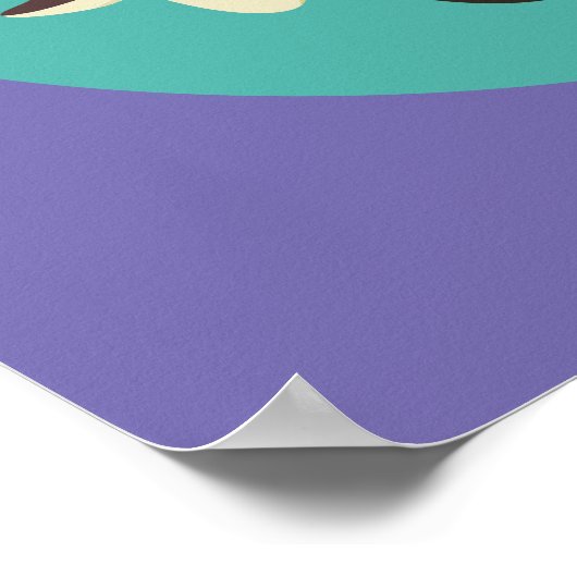 Funny Mushroom Pun Ließ, dass Shiitake zu Retro Ar Poster (Ecke)