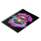 Funny mushroom slogan notebook notizblock (Linke Seite)