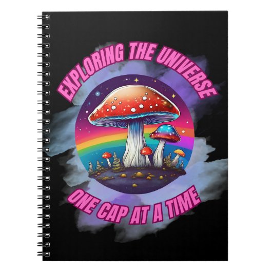 Funny mushroom slogan notebook notizblock (Vorderseite)
