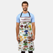 Funny Mushrooms Illustration Schürze (Getragen)