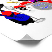 Funny Music Band Cartoon Cat Musicians Cool Cats Poster (Ecke)