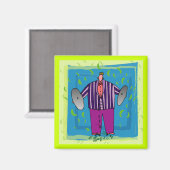 Funny Music Cartoon Magnet (Vorderseite/Rückseite)