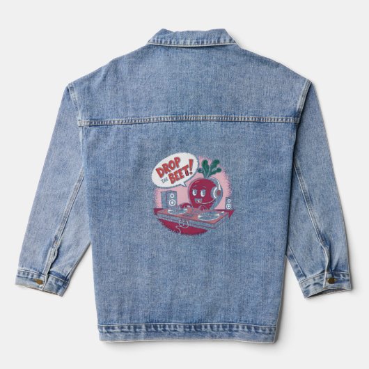 Funny Music Drop The Beet Jeansjacke (Rückseite)