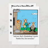 Funny Music - Einladungen (Vorne/Hinten)