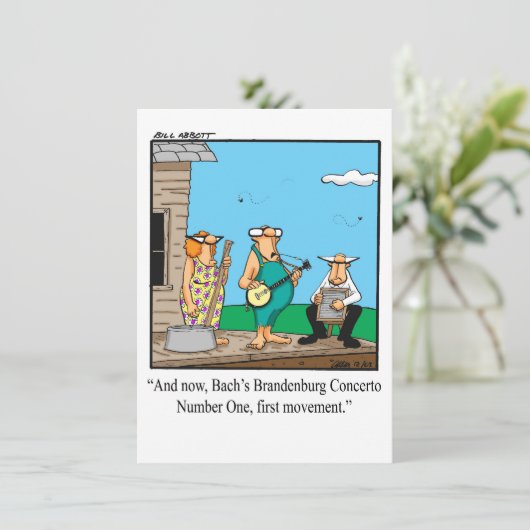 Funny Music - Einladungen (Stehend Vorderseite)