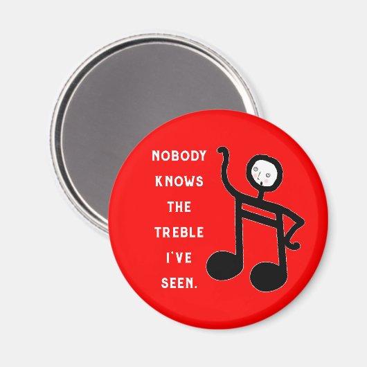 Funny Music Magnet (Vorderseite/Rückseite)