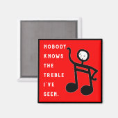 Funny Music Magnet (Vorderseite/Rückseite)