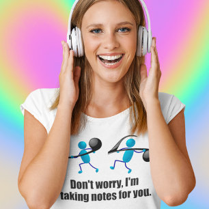 Funny music, notiert T-Shirt
