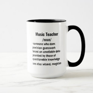 Funny Music Teacher Definition Geschenke für Männe Tasse