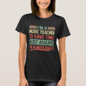 Funny Music Teacher T - Shirt (Vorderseite)