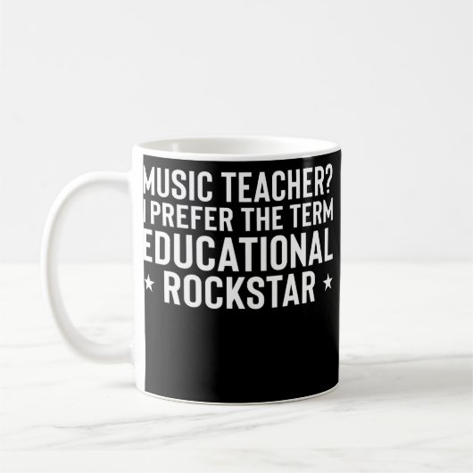 Funny Music Teacher Wertschätzung Geschenke Gitarr Kaffeetasse (Links)