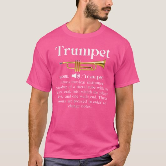 Funny Music Trumpet Noun Definition - Für Orcheste T-Shirt (Vorderseite)