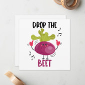 Funny Musical Beet Pub Mitteilungskarte (Vorderseite/Rückseite Beispiel)