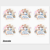 Funny Musical Cats Karaoke Kindergeburtstag Party Runder Aufkleber (Blatt)