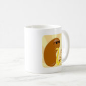 Funny Musical Fruit Bean Cartoon Charakter Kaffeetasse (VorderseiteRechts)