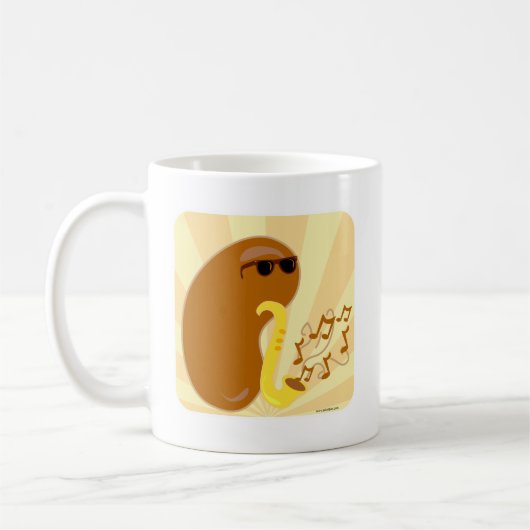 Funny Musical Fruit Bean Cartoon Charakter Kaffeetasse (Links)