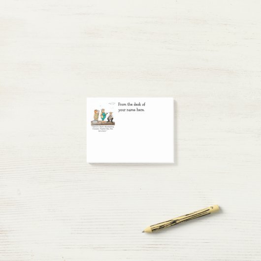 Funny Musical Spaß Personalizable Post It Notes Post-it Klebezettel (Auf Schreibtisch)