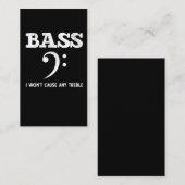 Funny Musical Treble Bass Player Visitenkarte (Vorne/Hinten)