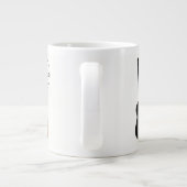 Funny Musician Cartoon Jumbo-Tasse (Rückseite)
