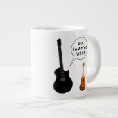 Funny Musician Cartoon Jumbo-Tasse (Vorderseite Rechts)