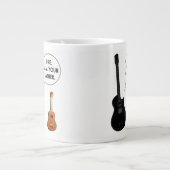 Funny Musician Cartoon Jumbo-Tasse (Vorderseite)