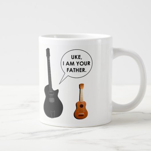 Funny Musician Cartoon Jumbo-Tasse (Rechts)