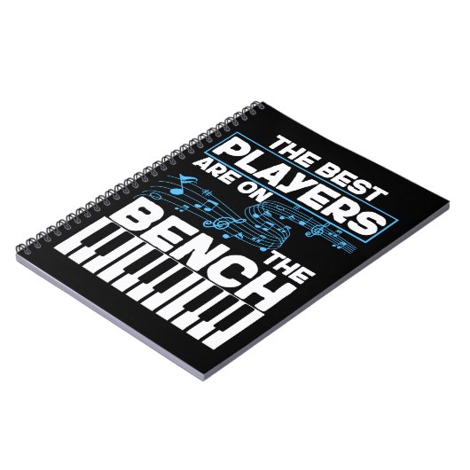 Funny Musician Keyboard Piano Player Notizblock (Linke Seite)