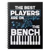 Funny Musician Keyboard Piano Player Notizblock (Vorderseite)