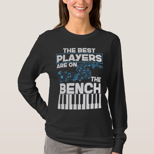 Funny Musician Keyboard Piano Player T-Shirt (Vorderseite)