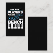 Funny Musician Keyboard Piano Player Visitenkarte (Vorne/Hinten)