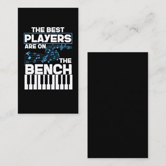 Funny Musician Keyboard Piano Player Visitenkarte (Vorne/Hinten)