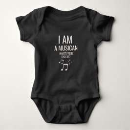 Funny Musician Quote Musiknotens Spaß Baby Strampler