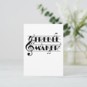 Funny Musician Treble Maker Music Clef Postkarte (Stehend Vorderseite)